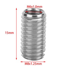 10 Pieces Male Thread Repair Inserts, Stainless Steel Sleeves Reducing Sleeves Reducing Nuts for Industrial Hardware