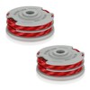 FUSHUI 2 Pack Strimmer Spool,Double Line Autofeed Spool and Line,Strimmer
