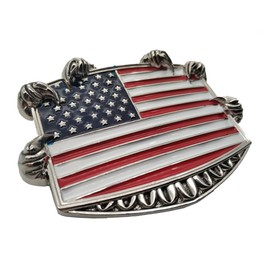 American Flag Eagle Claw Belt Buckle Seizing Freedom Talon Buckle