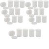 Kosmetex Empty tin, cosmetic tin, white, round, 50 g /