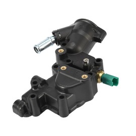 A ABSOPRO Thermostat Housing Assembly for Peugeot 1007 05-09 Black