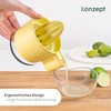KONZEPT Lemon Squeezer, Orange Squeezer with Container 500 ml -