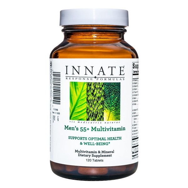 INNATE Response Formulas, Men's 55+ Multivitamin, Daily Vitamin, Non-GMO, 120 Tablets (60 Servings)