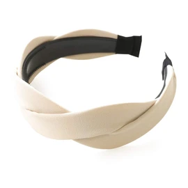 JewelVOX Hair Accessories, Headband Cross, Wave, Twist, Wide, Black