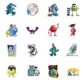 63Pcs Monsters Inc Stickers Pack, Cartoon Comedy Vinyl Waterproof Decals for Water Bottle,Laptop,Phone,Skateboard,Scrapbooking,Journaling Choice for Adults for Birthday Party Favor Supply