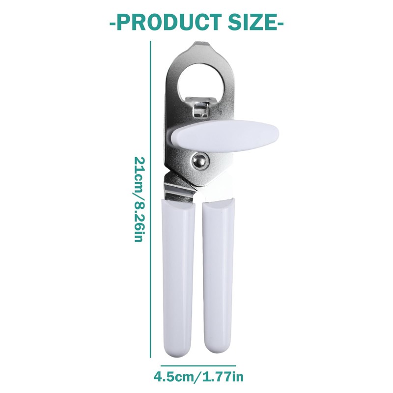 Tin Opener & Bottle Opener - Premium Stainless Steel Manual
