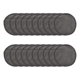 Alnicov Reusable Makeup Remover Pads, 20 Pieces, Washable Bamboo Cotton Pads with Mesh Laundry Bag for All Skin Types