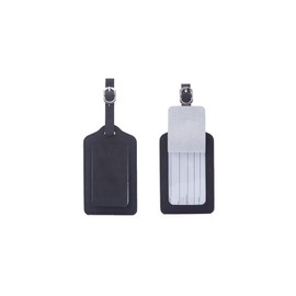 PORRASSO Luggage Tag with Name Tag Address Label ID Tag Travel Accessories for Travel Bag Suitcase Backpacks Black