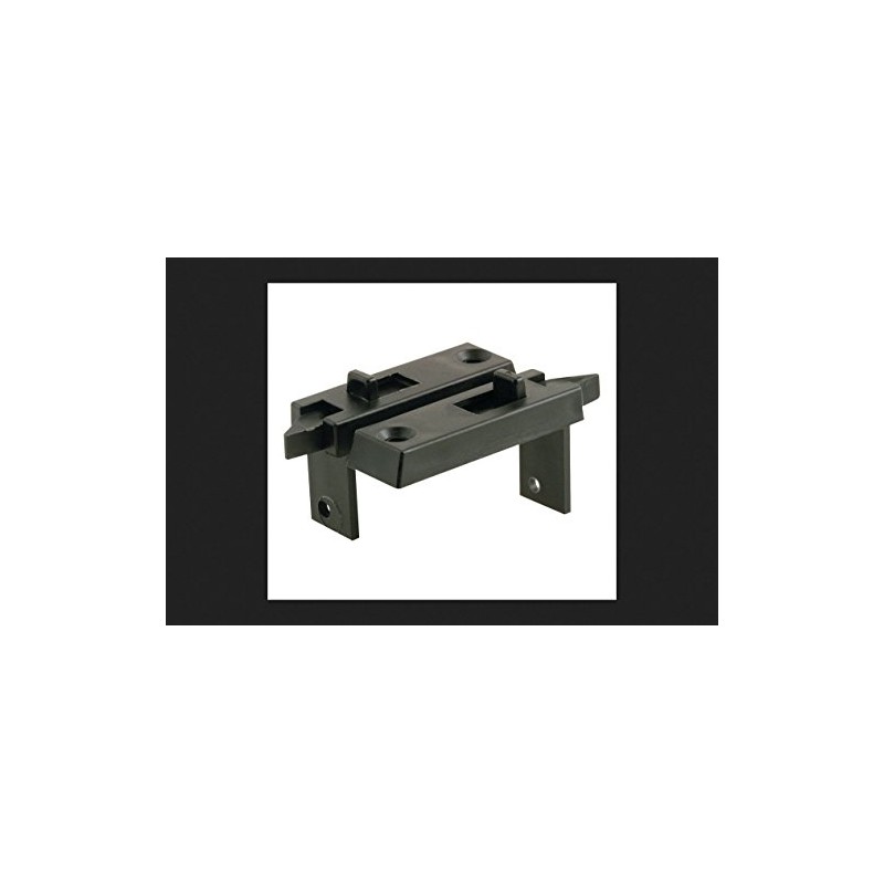 Slide-Co 172434-B Spring Loaded Sliding Window Tilt Latch, Black, 1-Pair