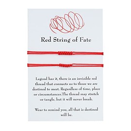 Red String Bracelet for Couples Gifts for Boyfriend Girlfriend Husband Wife Relationship Gifts for Women Men BF and GF Matching Bracelets Best Friend Bracelets for 2
