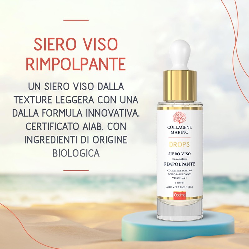 OPTIMA NATURALS Srl Naturals Marine Collagen Drops Face Serum Innovative