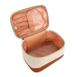 ‌E-Tree Bolso de Maquillaje Grande para Viaje, Caja Cosmética con Cierre, Bolsa de Toilete con Organizador de Pinceles, con Asa, Bolso para Mujeres, d