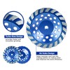SALI 7 Inch 2pcs Concrete Grinding Wheels 20 Turbo Diamond