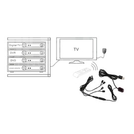 HOUSON Infrared Receiver IR Infrared Remote Control Receiver Extender Repeater Infrared Remote Control Emitter USB Adapter IR Repeater 4 Sendern