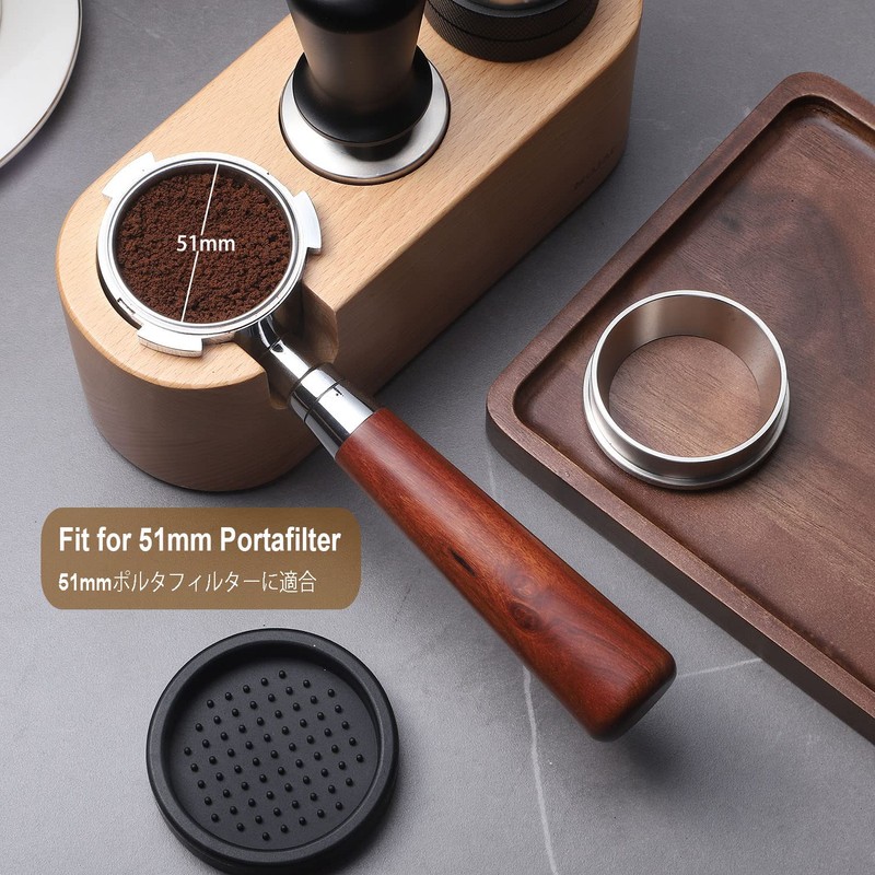 Coffee Dosing Ring, Espresso Dosing Funnel Stainless Steel Coffee Ring