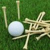 FINGER TEN 250 Count Golf Wood Tees Natural Bamboo 2
