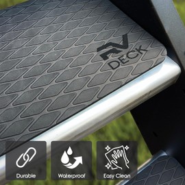 Trailersphere RV Deck Non-Slip and Waterproof RV Step Mats for Lippert Solid Step and MORryde Step Above (One Mat, 23 1/4" x 7 1/4")