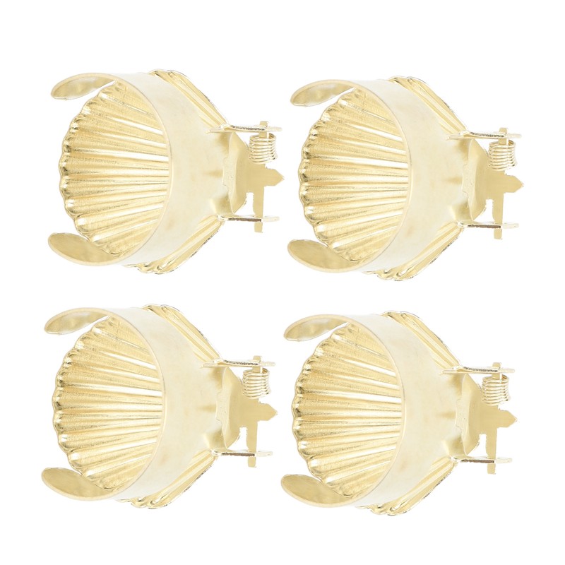 4Pcs Candle Snuffer Candle Extinguisher Metal Shell Pattern Automatic Candle