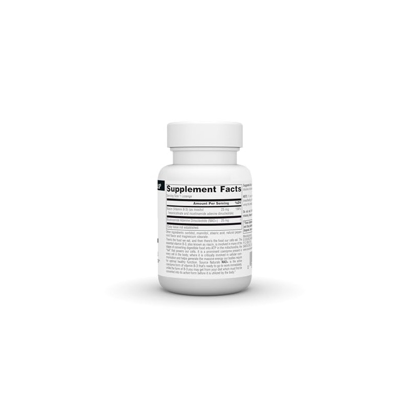 Source Naturals NAD+, coenzimado B-3, 25 mg - 30 pastillas