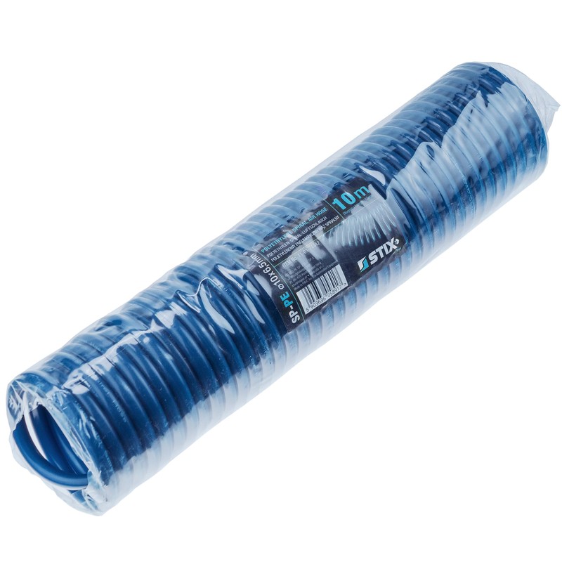 Compressed Air Hose SP-PE 10 m, Flexible Spiral Hose 6.5/10