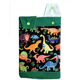 Catheter Leg Bag Holder. Drainage Bag Cover. Dinosaurs Patterns. Nutex.100% Cotton.