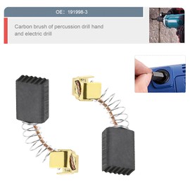 Create idea 5 Pairs Carbon Brushes Compatible with Makita HP1631 HP1631K GV5000 191998-3 CB85 CB57 CB64 5x8x11mm Power Tools Replacement Spare Part
