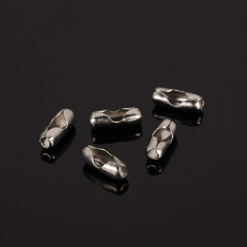 Tiparts 30 Feet Stainless Steel Ball Chains Necklace with 20pcs
