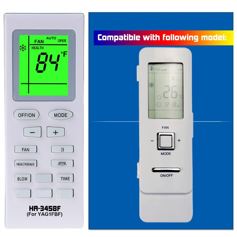 HA-3458F Replacment for Inverterflex Air Conditioner Remote Control Model Number