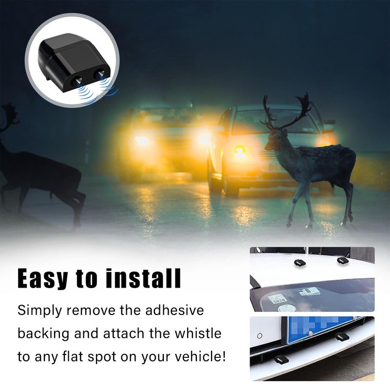 Sylvil 2 PCS Deer Whistles for Car, Auto Save a