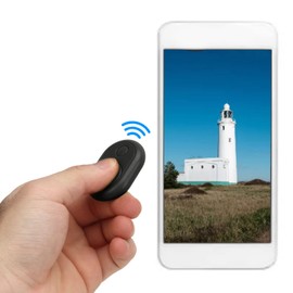 Bluetooth Page Turner-Fernbedienung, Drahtlose Kamera-Fernbedienung, Bluetooth-App-Fernbedienung, Kamera-Fernauslöser, Selfie-Taste für Handys, Tablets (Schwarz)