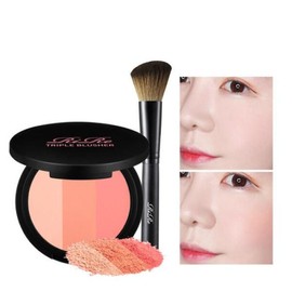 LIRR 아트박스/리르 리르 트리플 블러셔+브러쉬 증정 Artbox/Lir Lir Triple Blusher + Free Brush
