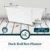 The HC Companies 24 Inch Wide Heavy Duty Plastic Deck