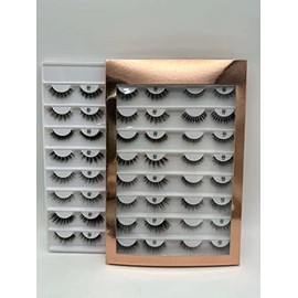 16 Pair Variety Pack Faux Mink Lashes | False Lashes | Lash Extensions | Full Strip | 5D