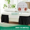 Biscaynebay Wrap Around Bed Skirts for Queen Beds 14" Drop,