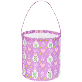 MAIZMZ Easter Basket for Kids Bunny Candy Gifts Storage Bucket Empty Tote Bags Baby Easter Basket for Boys and Girls Cute Toys Storage Organizer Bins Box Room Decorations