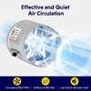iPower 6 Inch Inline Booster Duct Fan with Speed Controller,