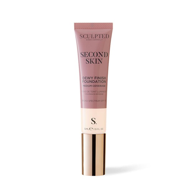 Sculpted By Aimee Connolly Second Skin Foundation - Dewy Finish, 7.5 Deep Plus - Deep with a red undertone_SculptedDewy