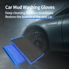 2 Pack Car Clay Mitts, Microfiber Clay Bar Gloves for