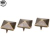 100 Pieces Pyramid Studs, 10-15mm Square Brass Dot Rivets 4
