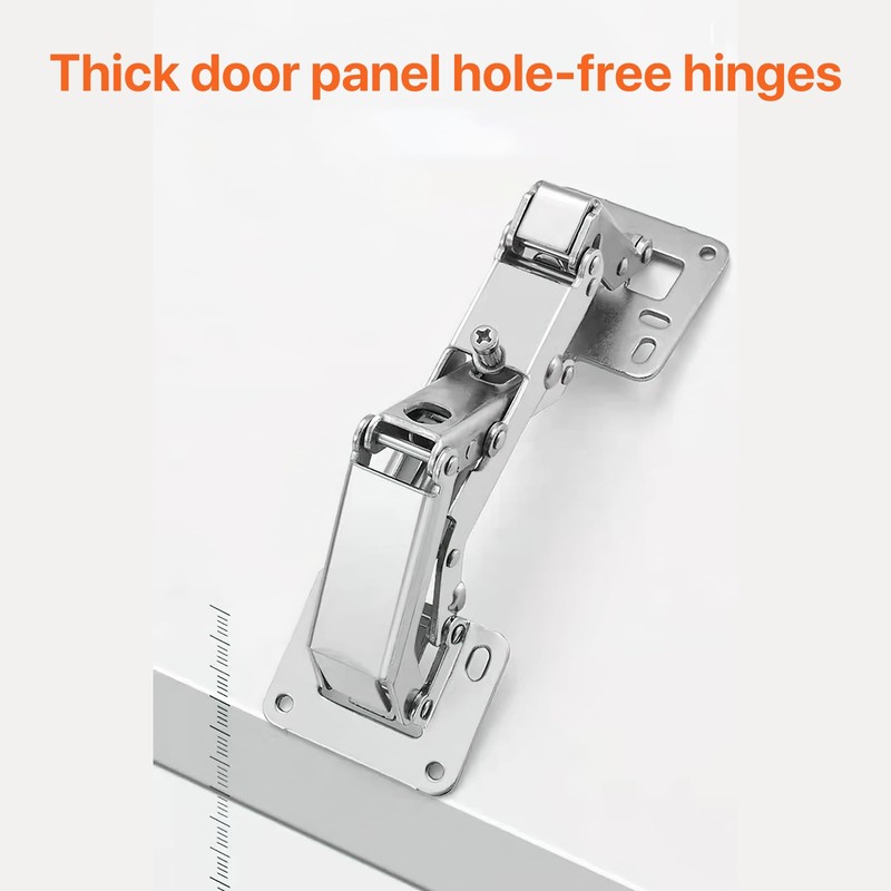 Ulsam 2pcs Soft Close Cabinet Hinges, 170 Degree Concealed Cupboard