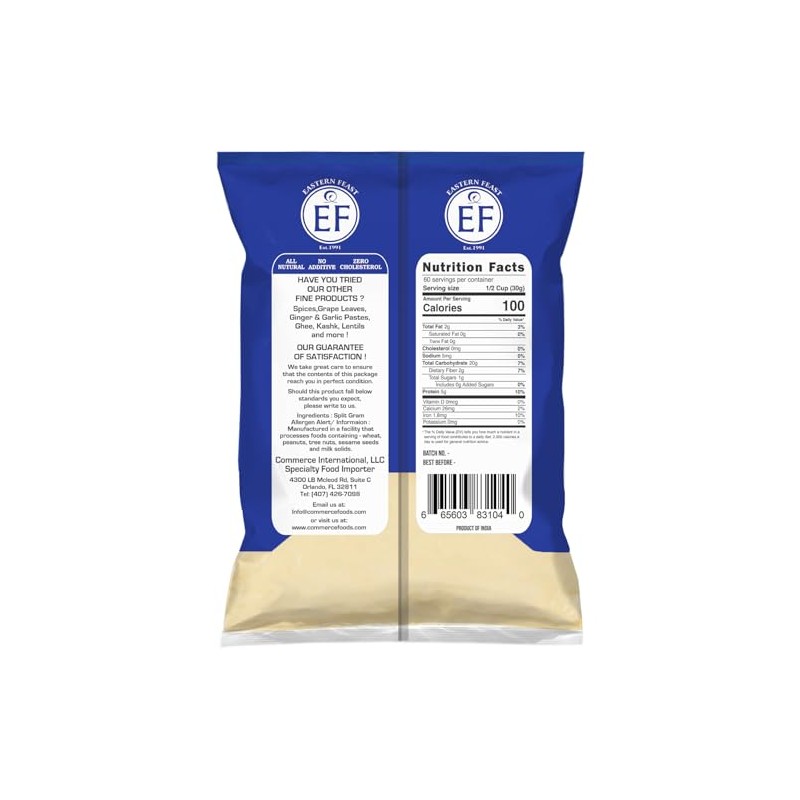 Eastern Feast - Besan, Fine Gram Flour, 4 LBS (1.81