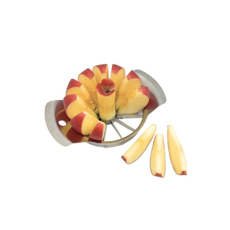 6.9 Inch Stainless Steel Large Apple Slicer,12 Slice Heavy Duty