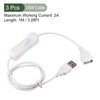 YOKIVE 3 PCS USB Cable with ON/Off Switch, Male to