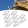 10Pcs Carabiner Clip Spring Snap Hook Heavy Duty Quick Link
