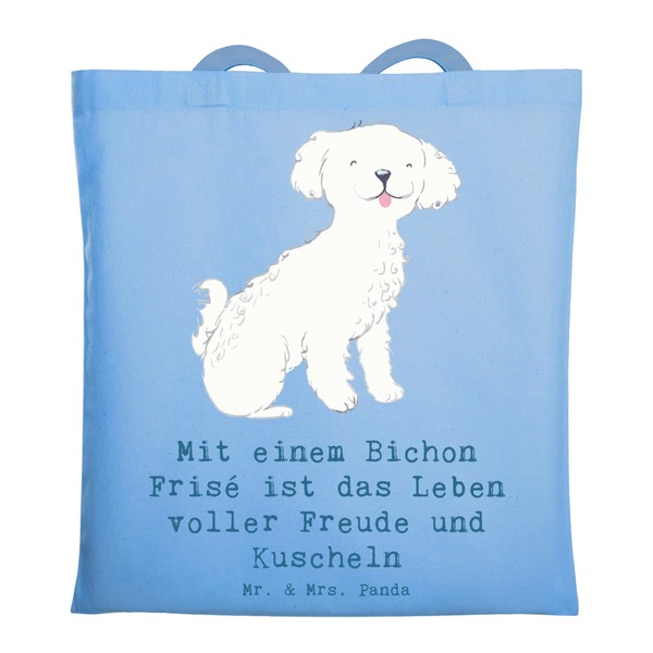 Mr. & Mrs. Panda Tragetasche Bichon Frisé Freude - Geschenk,