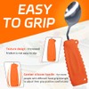 Ehucon Adaptive Weighted Silverware Utensils Angled Spoon for Hand Tremors