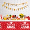 3Pcs Graduation Tablecloth Party Decorations,Large Disposable Graduation Cap Congratulations Grad