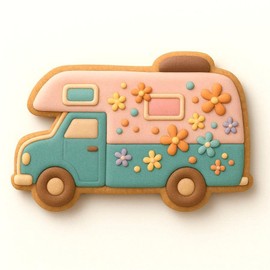 RV Camper 4 Inch Cookie Cutter from The Cookie Cutter Shop – Tin Plated Steel - Made in the USA