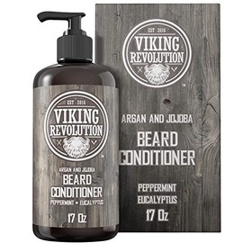 Best Deal Beard Conditioner w/Argan & Jojoba Oils - Softens & Strengthens - Natural Peppermint and Eucalyptus Scent - Beard Conditioner w/Beard Oil (1