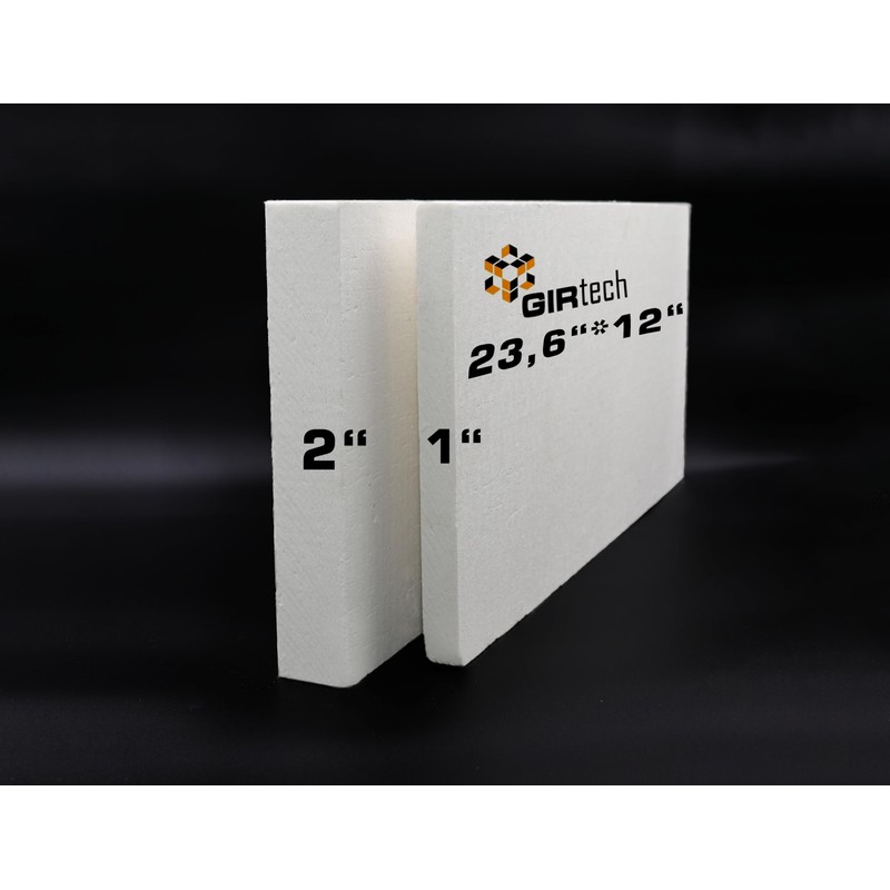 GIRtech Ceramic Fiber Insulation Board (2300F) (23,6" X 12" X